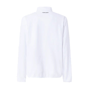 Head Club 25 Jacket heren in White - achteraanzicht met HEAD-logo op de opstaande kraag