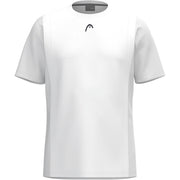 Head Club 25 Tech T-Shirt heren in White - vooraanzicht met HEAD-logo op de borst