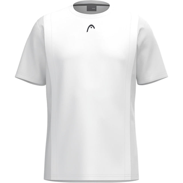 Head Club 25 Tech T-Shirt heren in White - vooraanzicht met HEAD-logo op de borst