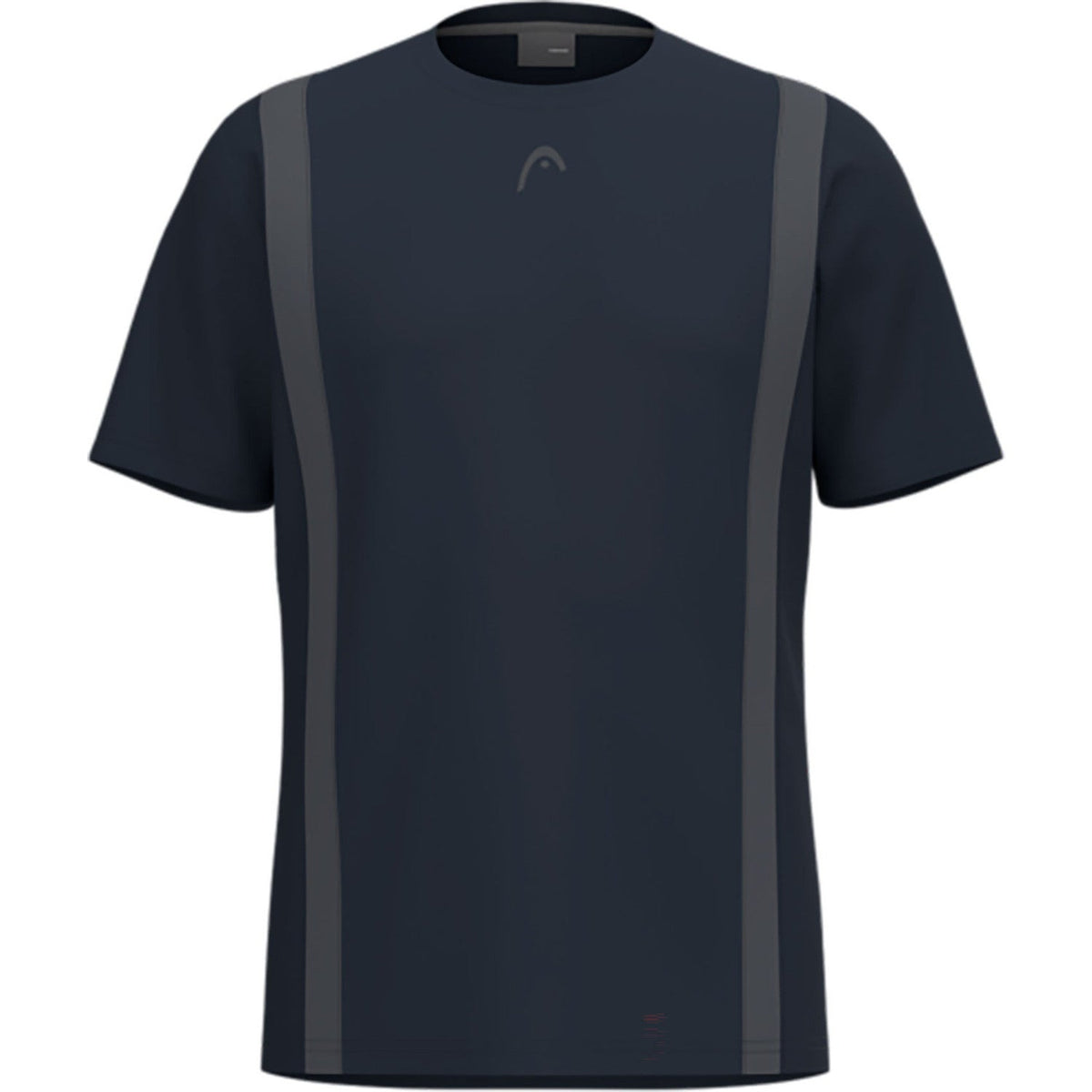 Head Club 25 Tech T-shirt voor heren in donkerblauw met grijze zijstreep
