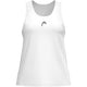 Vooraanzicht van de witte Head Club 25 Tech Tank Top met zwart logo op de borst