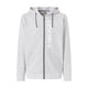 Head Club Original Hoodie FZ heren in Grijs - vooraanzicht met doorlopende rits en HEAD-print