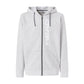 Head Club Original Hoodie FZ heren in Grijs - vooraanzicht met doorlopende rits en HEAD-print