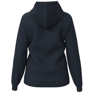 Achterzijde van de donkerblauwe Head Club Original Hoodie FZ W met capuchon