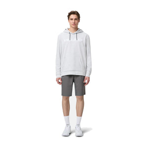 Model draagt de Head Club Original Hoodie in Grijs - vooraanzicht ten voeten uit
