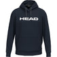 Vooraanzicht van de donkerblauwe Head Club Original Hoodie met witte HEAD-opdruk