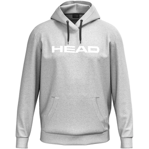 Vooraanzicht van de grijs gemeleerde Head Club Original Hoodie met kangoeroezak