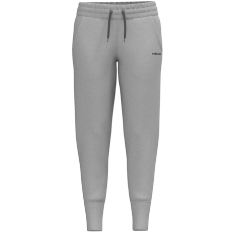 Achterzijde van de grijs gemeleerde Head Club Original Pants W met smalle pijpen