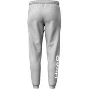 Vooraanzicht van de grijs gemeleerde Head Club Original Pants met witte HEAD-opdruk