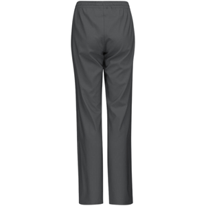 Achterzijde van de donkergrijze Head Club Pants W voor dames met rechte pijpen