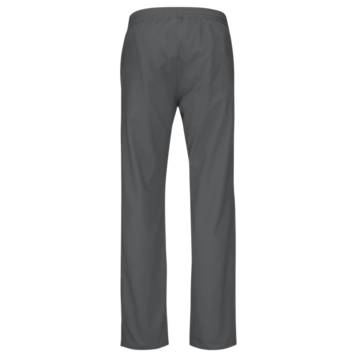 Achterzijde van de donkergrijze Head Club Pants met rechte, wijde pijpen