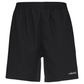 Vooraanzicht van de zwarte Head Club Shorts met wit HEAD-logo op de pijp