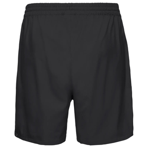 Achterzijde van de zwarte Head Club Shorts met rechte pijpen en losse pasvorm