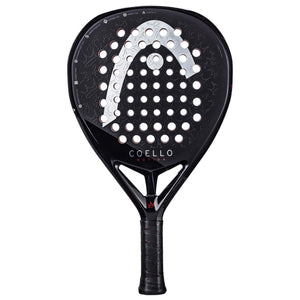 Head Coello Motion 2025 padelracket in zwart met wit Head-logo, vooraanzicht