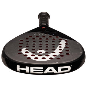 Bovenaanzicht van het Head Coello Pro 2025 met groot HEAD-logo op de framerand