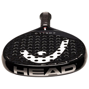 Bovenaanzicht van het Head Coello Vibe 2025 met groot HEAD-logo op de framerand