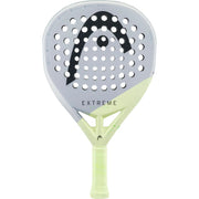 HEAD Extreme Motion 2026 padelracket in grijs met limegroen, vooraanzicht
