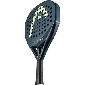 HEAD Extreme Pro 2025 gekanteld met Extreme-opdruk langs de donkerblauwe framerand