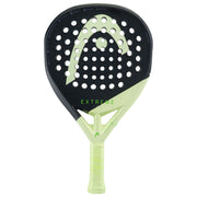 HEAD Extreme Pro 2026 padelracket in donkergrijs met limegroen, vooraanzicht