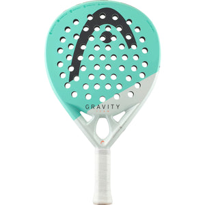 Head Gravity Team 2024 padelracket in mintgroen met wit, vooraanzicht