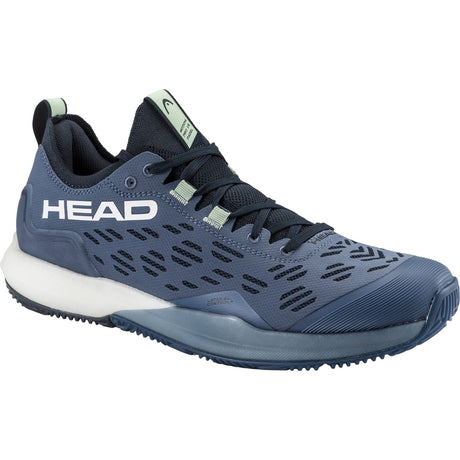 Head Motion Pro 1.5 padelschoen in grijsblauw met wit logo, zijaanzicht buitenkant