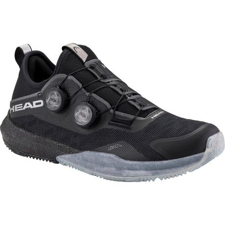 Head Motion Pro BOA Padel Black/White - zijaanzicht met BOA-draaisluiting