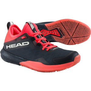 Head Motion Pro Padel Black/Red padelschoen heren - paar met rode Motion Tread buitenzool