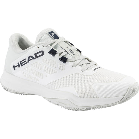Head Motion Team 1.5 padelschoen in wit met donkerblauw logo, zijaanzicht