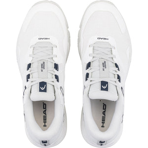 Bovenaanzicht van een paar witte Head Motion Team 1.5 padelschoenen