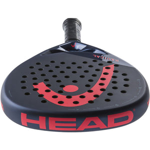 Bovenaanzicht van het Head Radical Pro 24 met koraalrood HEAD-logo op de framerand