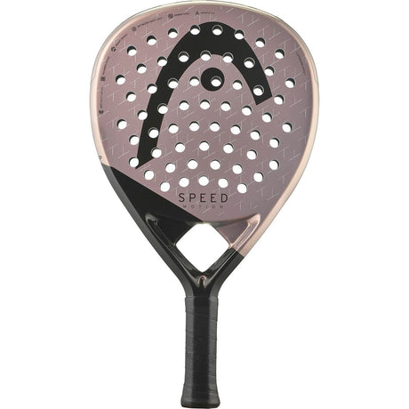 Head Speed Motion 2025 padelracket in beige met zwart Head-logo, vooraanzicht