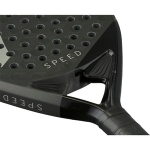 Detail van het hart van het Head Speed Pro 2025 met zilveren Speed-opdruk