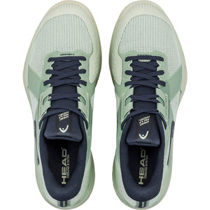 Bovenaanzicht van een paar lichtgroene Head Sprint Pro 4.0 padelschoenen