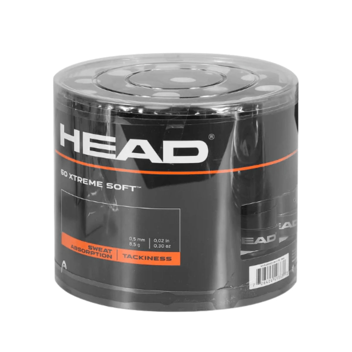 Head Xtreme Soft overgrips 60x Black, doos met 60 zwarte overgrips