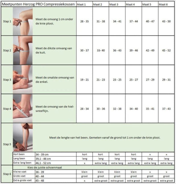 Herzog Pro Compression Tubes Long Black - 