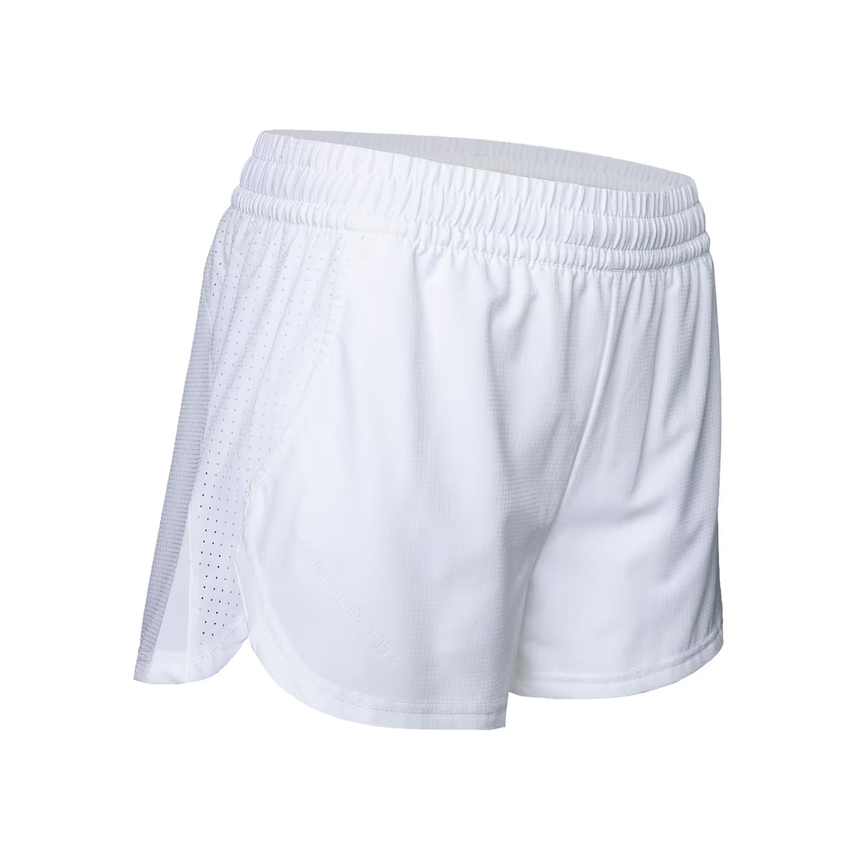Zijaanzicht van de witte Indian Maharadja Agility short met meshpaneel
