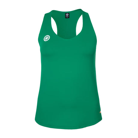 Indian Maharadja Breeze tanktop voor dames in groen, plat vooraanzicht