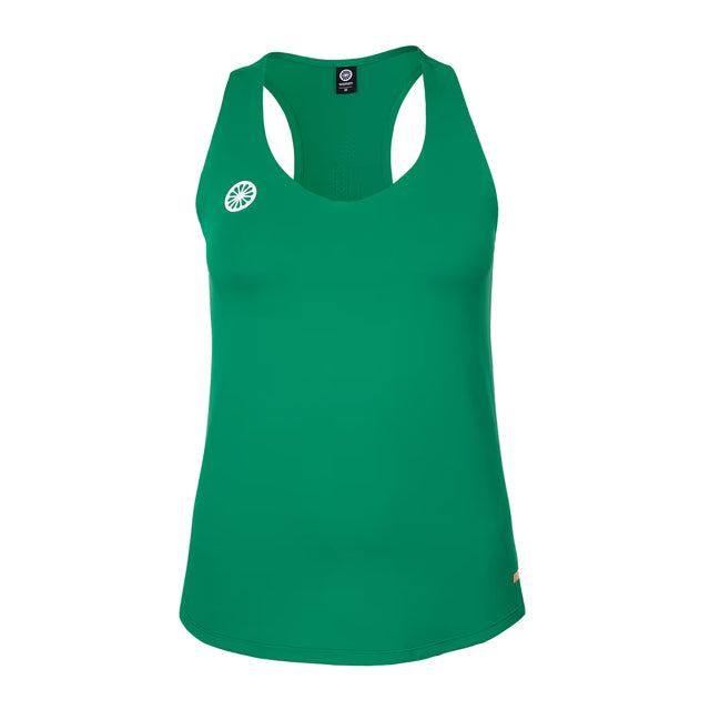 Indian Maharadja Breeze tanktop voor dames in groen, plat vooraanzicht