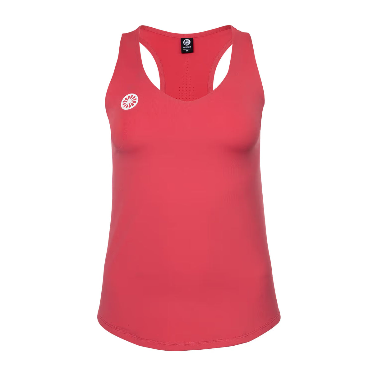 Indian Maharadja Breeze tanktop voor dames in zalmroze, plat vooraanzicht