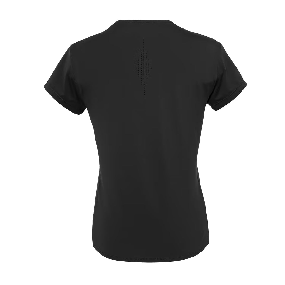 Achterzijde van het zwarte Indian Maharadja Breeze T-shirt, plat gelegd