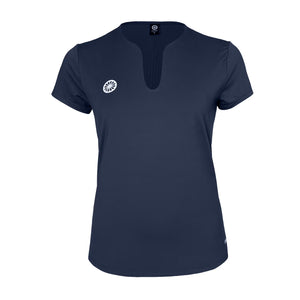 Indian Maharadja Breeze T-shirt voor dames in marineblauw, plat vooraanzicht
