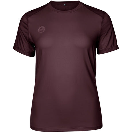 Indian Maharadja Dry Touch T-shirt met ronde hals in bordeaux, vooraanzicht
