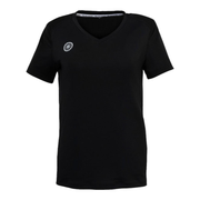 Indian Maharadja Dry Touch T-shirt voor dames in zwart met V-hals