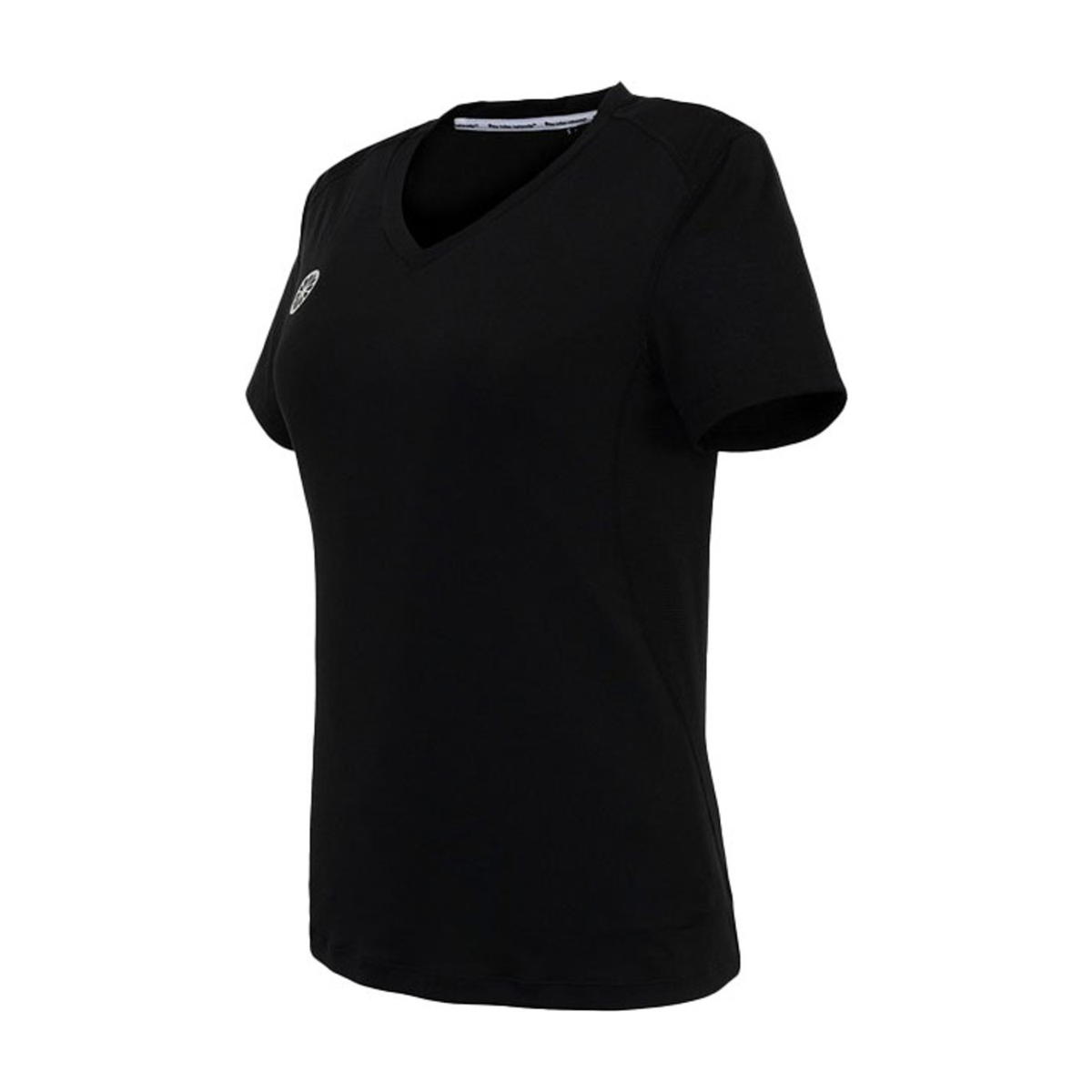 Zijaanzicht van het zwarte Indian Maharadja Dry Touch T-shirt