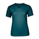 Indian Maharadja Dry Touch T-shirt voor dames in petrolblauw, vooraanzicht