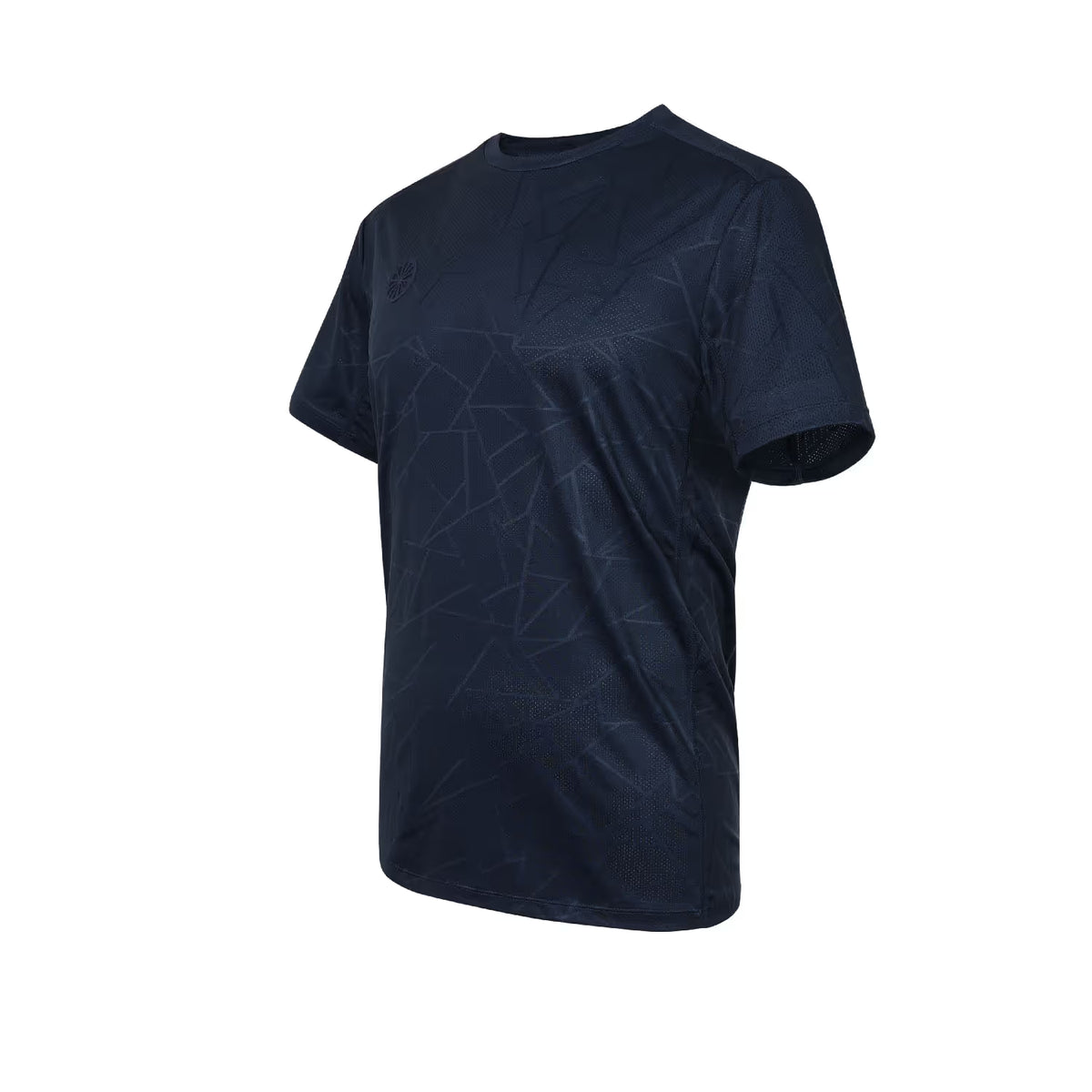 Schuin zijaanzicht van het donkerblauwe Indian Maharadja Dynamic T-shirt