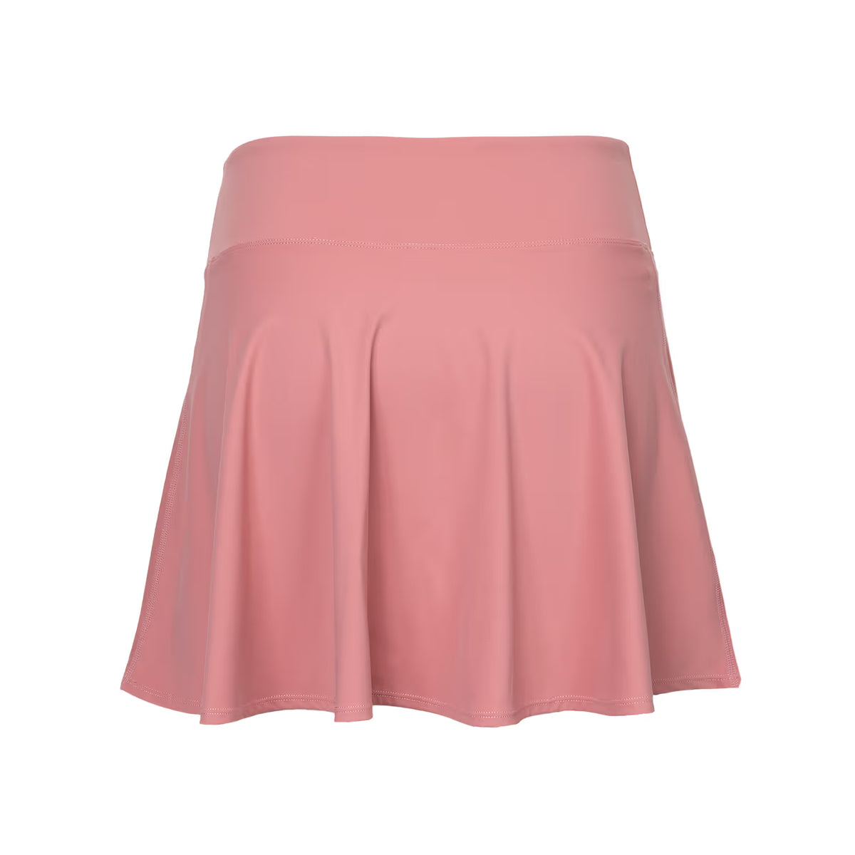 Achterzijde van de roze Indian Maharadja Flowing tennisrok met brede band