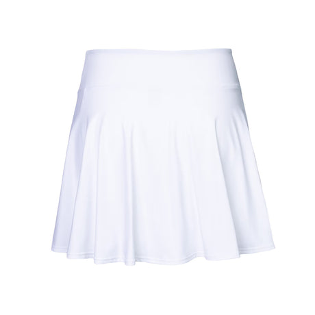 Indian Maharadja Flowing Skirt W White, vooraanzicht plat gelegd