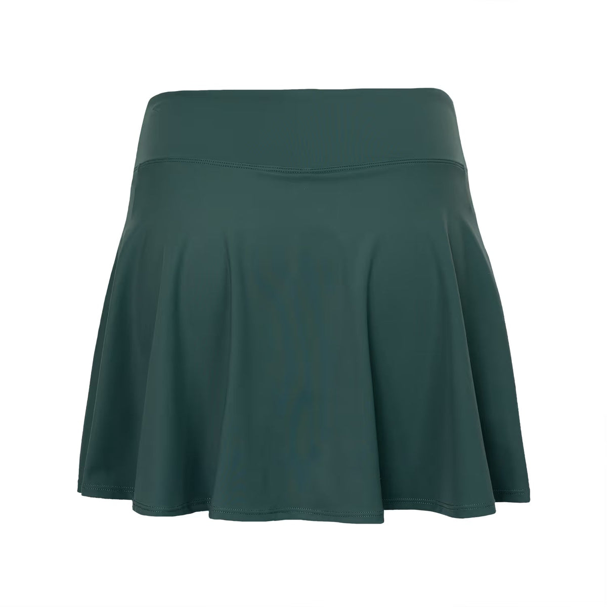 Indian Maharadja Flowing Skirt W Hunter Green, achterzijde plat gelegd