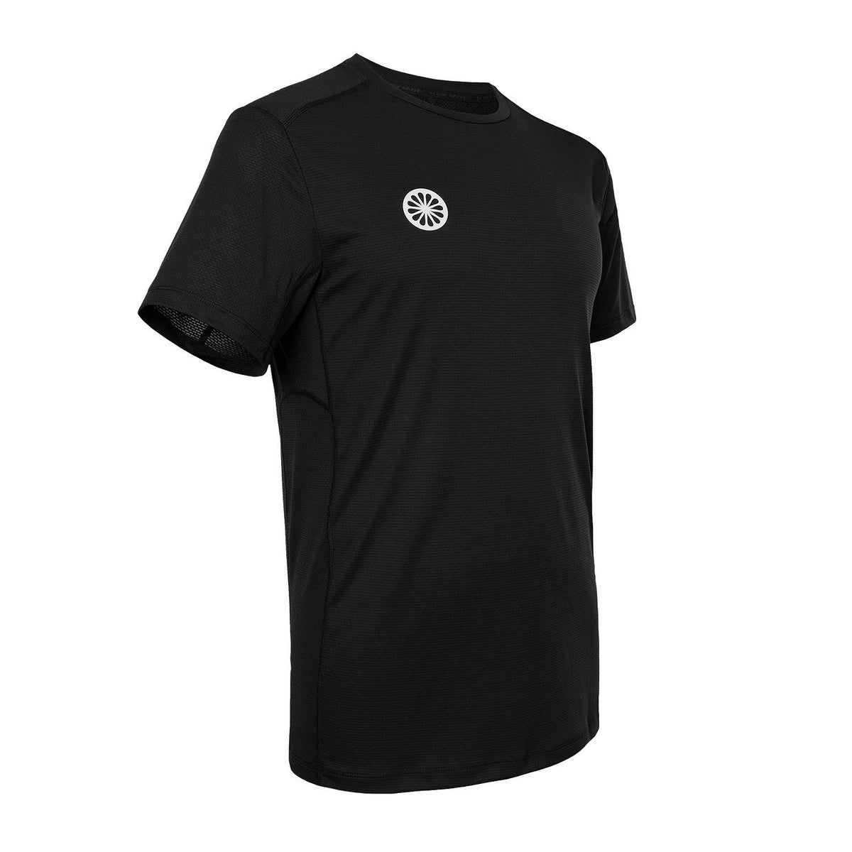 Schuin zijaanzicht van het zwarte Indian Maharadja Agility T-shirt